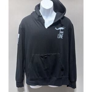 Nine Line XL Black Fleece Hoodie Stomp My Flag Stomp Your A** America Patriotic